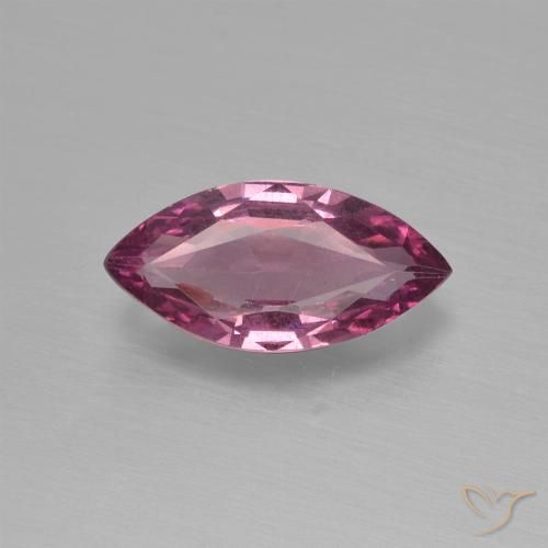 Magenta-Pink Родолит Гранат Камень - 1.3ct Фасетная Маркиза (ID: 413026)