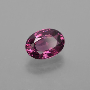 1.14 ct Purple Rhodolite Garnet Stone, Natural Rhodolite Garnet in Oval Facet Shape for Sale