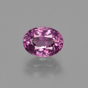 1.40 ct Red Rhodolite Garnet Gemstone, Rhodolite Garnet Gem in Oval Facet Shape for Sale.