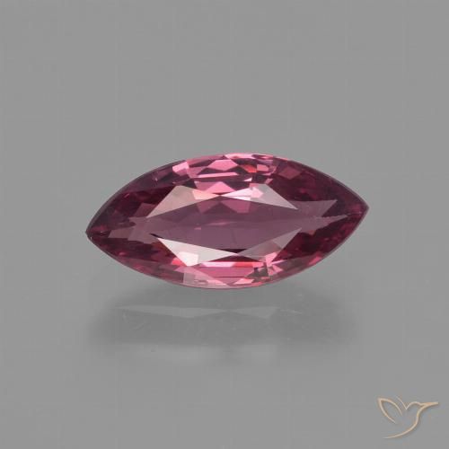 1.24 ct Marquise Cut Rhodolite Garnet, 9.9 x 4.7 mm From Mozambique, Photo A
