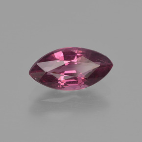 1.25 ct Red Rhodolite Garnet Stone, Natural Rhodolite Garnet in Marquise Facet Shape for Sale