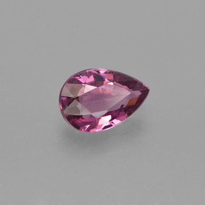 0.84 ct Red Rhodolite Garnet Stone, Natural Rhodolite Garnet in Pear Facet Shape for Sale