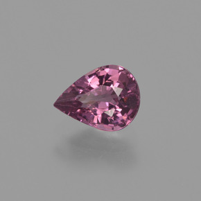 0.93 ct Red Rhodolite Garnet Stone, Natural Rhodolite Garnet in Pear Facet Shape for Sale