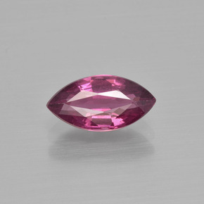Medium-Dark Purple Rhodolite Garnet Gem - 1.4ct Marquise Facet (ID: 413115)
