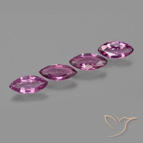 3.72 ctw Purple Rhodolite Garnet Stones, Natural Rhodolite Garnet in Marquise Facet Shape for Sale