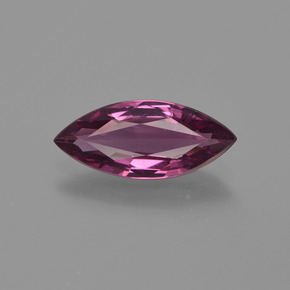 1.84 ct Red Rhodolite Garnet Gemstone, Rhodolite Garnet Gem in Marquise Facet Shape for Sale.