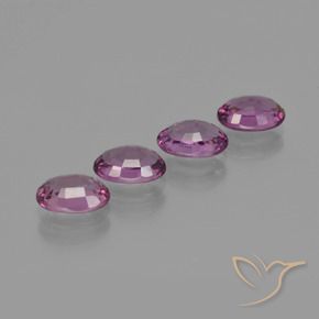 Rhodolite Garnet Gemstones in 7 x 5 mm (calibrated) Size for Sale, Rhodolite Garnet Stones in Sangria Color