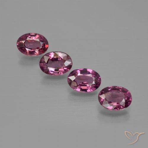 3.85ctw Natural Medium Purple Rhodolite Garnet, Oval, VS