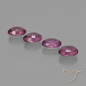 Rhodolite Garnet Gemstones in 7 x 5 mm (calibrated) Size for Sale, Rhodolite Garnet Stones in Medium Purple Color