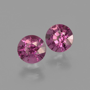 1.18 ctw Red Rhodolite Garnet Stones, Natural Rhodolite Garnet in Diamond-Cut Shape for Sale