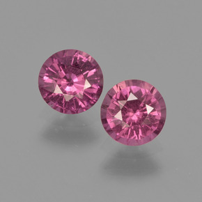 1.19 ct Red Rhodolite Garnet Gemstone, Rhodolite Garnet Gem in Diamond-Cut Shape for Sale.