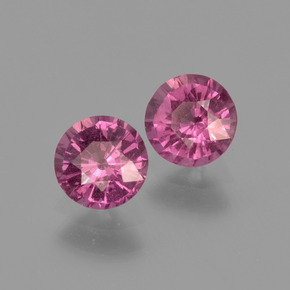 1.19 ct Red Rhodolite Garnet Stone, Natural Rhodolite Garnet in Diamond-Cut Shape for Sale