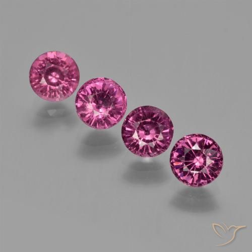 2.86ctw Natural Reddish Purple Rhodolite Garnet, Round, VS