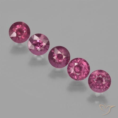 3.23ctw Natural Pinkish Purple Rhodolite Garnet, Round, VS