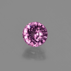 0.81 ct Red Rhodolite Garnet Gemstone, Rhodolite Garnet Gem in Round Facet Shape for Sale.