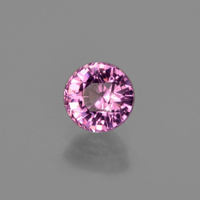 0.81 ct Red Rhodolite Garnet Stone, Natural Rhodolite Garnet in Round Facet Shape for Sale