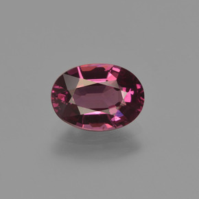 Малиново-красный Родолит Гранат Камень - 1.7ct Фасетный Овал (ID: 414287)