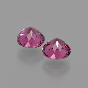 Rhodolite Garnet Gemstone in 5 mm (calibrated) Size for Sale, Rhodolite Garnet Stone in Raspberry Red Color