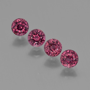 0.4ct Round Facet Raspberry Red Rhodolite Garnet Gem for sale 0.4ct Round Facet Raspberry Red Rhodolite Garnet Gem (ID: 415128)