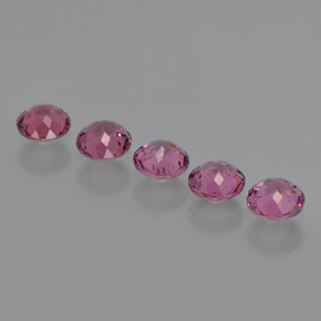 Rhodolite Garnet Gemstone in 4 mm (calibrated) Size for Sale, Rhodolite Garnet Stone in Raspberry Red Color
