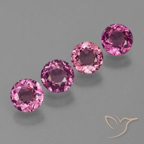 2.25 ctw Purple Rhodolite Garnet Stones, Natural Rhodolite Garnet in Round Facet Shape for Sale