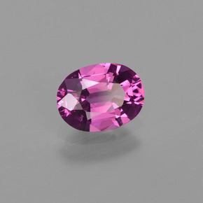 0.98 ct Red Rhodolite Garnet Stone, Natural Rhodolite Garnet in Oval Facet Shape for Sale