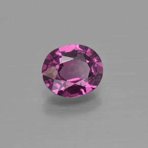 1.05 ct Red Rhodolite Garnet Stone, Natural Rhodolite Garnet in Oval Facet Shape for Sale