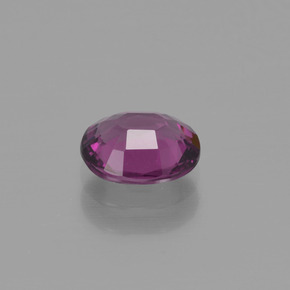 Rhodolite Garnet Gemstone in 6.7 x 5.7 mm Size for Sale, Rhodolite Garnet Stone in Raspberry Red Color
