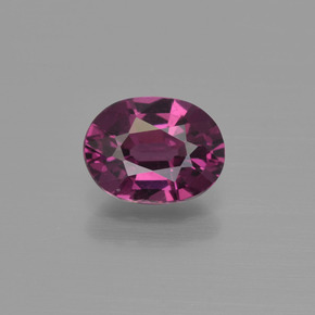 Темно-красный Родолит Гранат Камень - 1.2ct Фасетный Овал (ID: 415501)