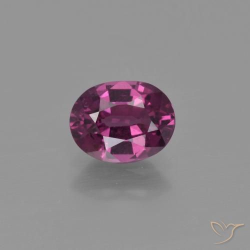 Medium Purple Rhodolit-Granat Edelstein - 1ct Oval facettiert (ID: 415505)