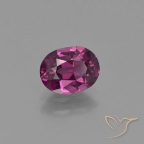 1.03 ct Purple Rhodolite Garnet Stone, Natural Rhodolite Garnet in Oval Facet Shape for Sale