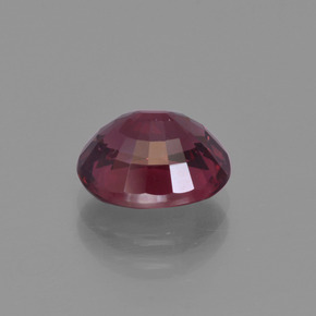 Rhodolite Garnet Gemstone in 9.1 x 7.5 mm Size for Sale, Rhodolite Garnet Stone in Raspberry Red Color
