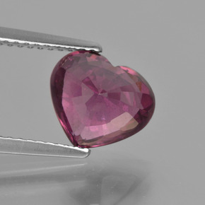 Rhodolite Garnet Gemstone in 9.2 x 8.1 mm Size for Sale, Rhodolite Garnet Stone in Raspberry Red Color
