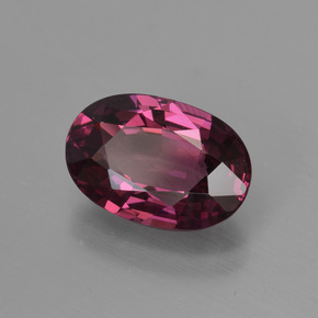 2.15 ct Red Rhodolite Garnet Stone, Natural Rhodolite Garnet in Oval Facet Shape for Sale