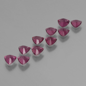 Rhodolite Garnet Gemstones in 5.2 x 5.2 mm Size for Sale, Rhodolite Garnet Stones in Medium Purple Color