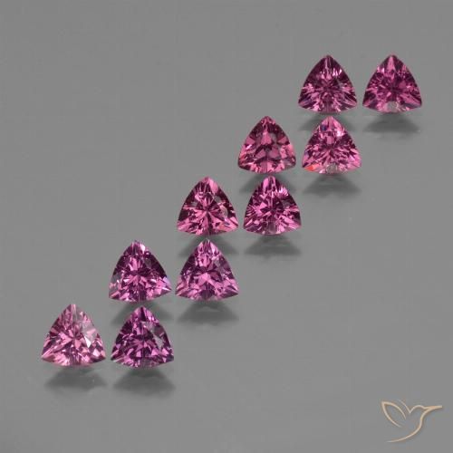 Medium Purple Rhodolite Garnet Gem - 0.5ct Trillion Facet (ID: 423154)