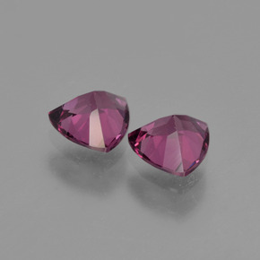Rhodolite Garnet Gemstone in 5 x 5 mm (calibrated) Size for Sale, Rhodolite Garnet Stone in Purple Rose Color