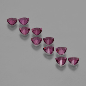 Rhodolite Garnet Gemstone in 5 x 5 mm (calibrated) Size for Sale, Rhodolite Garnet Stone in Pinkish Rose Color