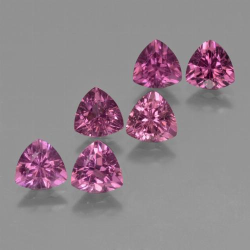 ミディアムパープル ロードライトガーネット 宝石 - 0.6ct トリリオンファセット (ID: 423970)