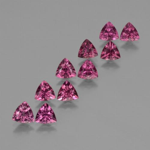 Medium Purple Rhodolit-Granat Edelstein - 0.5ct Trillantschliff (ID: 423972)