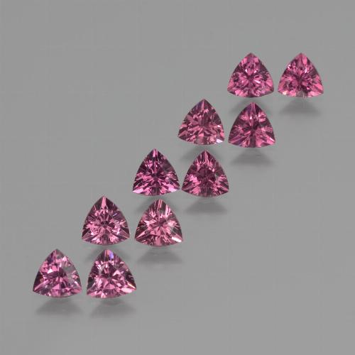 Magenta-Pink Rhodolite Garnet Gem - 0.5ct Trillion Facet (ID: 424015)