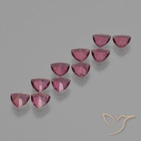 Rhodolite Garnet Gemstones in 5 x 5 mm (calibrated) Size for Sale, Rhodolite Garnet Stones in Magenta-Pink Color