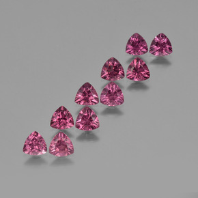 Medium Purple Rhodolite Garnet Gem - 0.5ct Trillion Facet (ID: 424058)