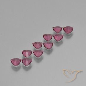 Rhodolite Garnet Gemstones in 5 x 5 mm (calibrated) Size for Sale, Rhodolite Garnet Stones in Medium Purple Color