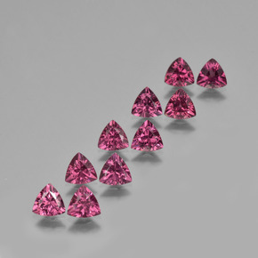 Deep Magenta Rhodolite Garnet Gem - 0.5ct Trillion Facet (ID: 424062)
