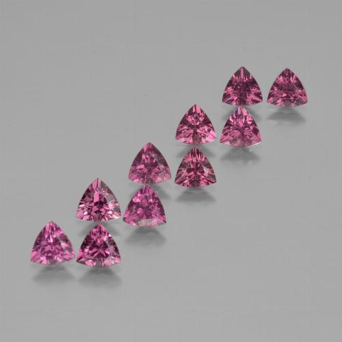 Pink Berry Purple Родолит Гранат Камень - 0.5ct Огранка Триллион Фасетная (ID: 424066)