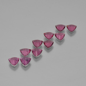 Rhodolite Garnet Gemstones in 5.4 x 5.3 mm Size for Sale, Rhodolite Garnet Stones in Pink Berry Purple Color