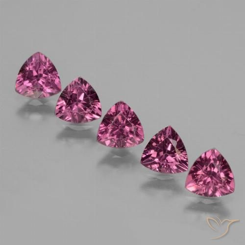 2.66 ct Trillion Cut Rhodolite Garnet, 5.2 x 5.1 mm From Mozambique, Photo A