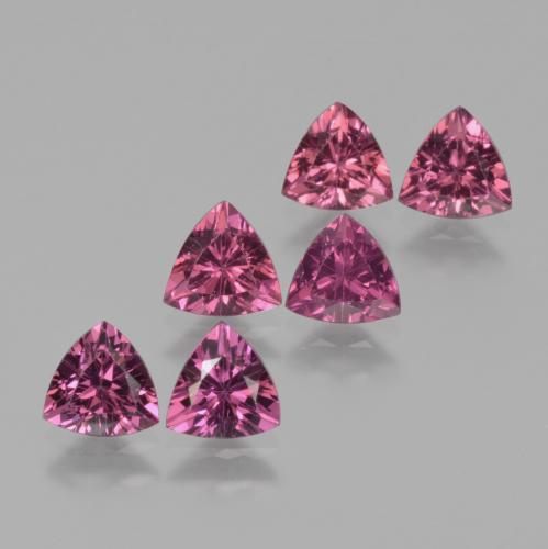 Pink Berry Purple Rhodolite Garnet Gem - 0.5ct Trillion Facet (ID: 424215)