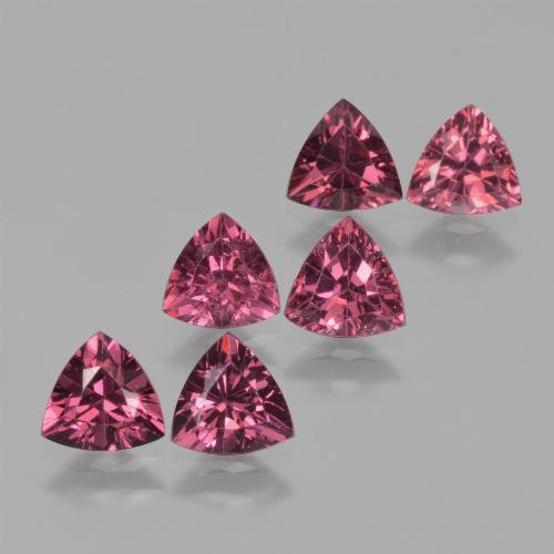 Púrpura baya Granate Rodolita Gema - 0.5ct Forma trillón (ID: 424216)